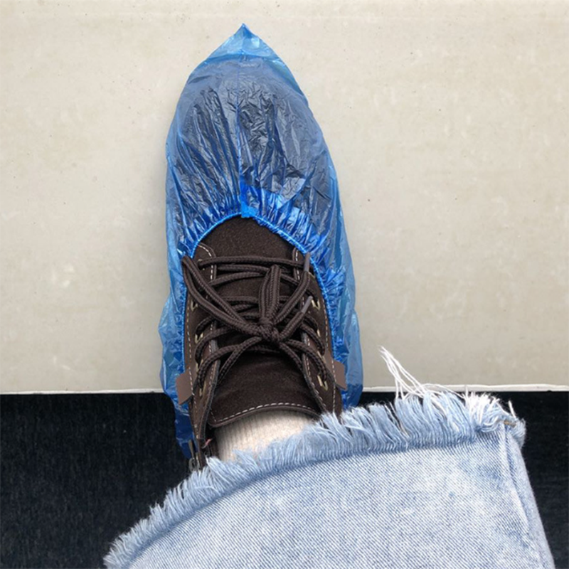 100 PCS Plastic Disposable Shoe Covers Cleaning Overshoes Waterproof