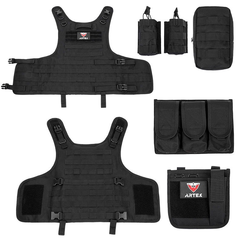 Hot Selling Army Style Combat Molle | Black Military Airsoft Swat Tactical Bulletproof Vest