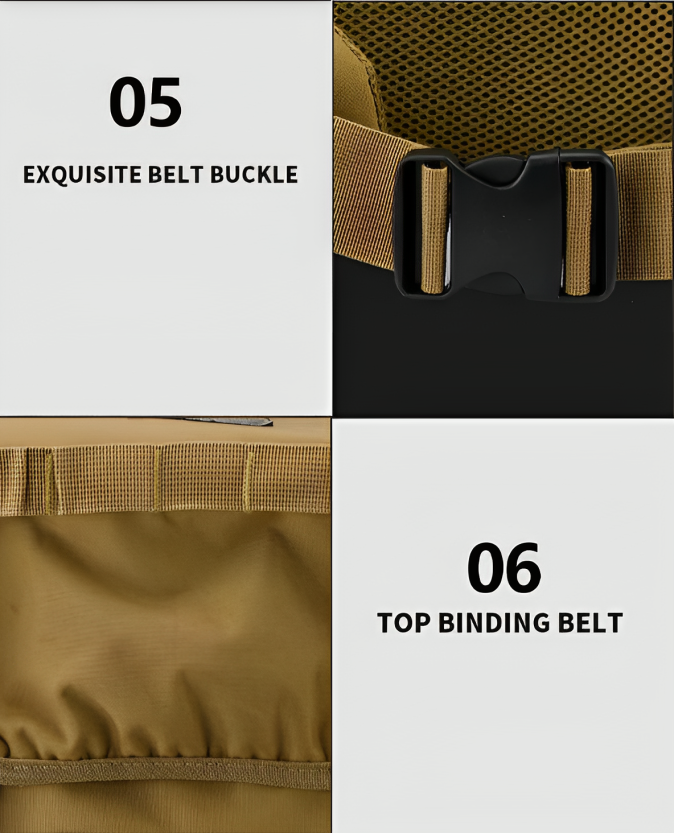 Waterproof 65L Large Capacity Tactical Backpack | Outdoor Sport Backpack | Hiking Backpack | Hunting Backpack