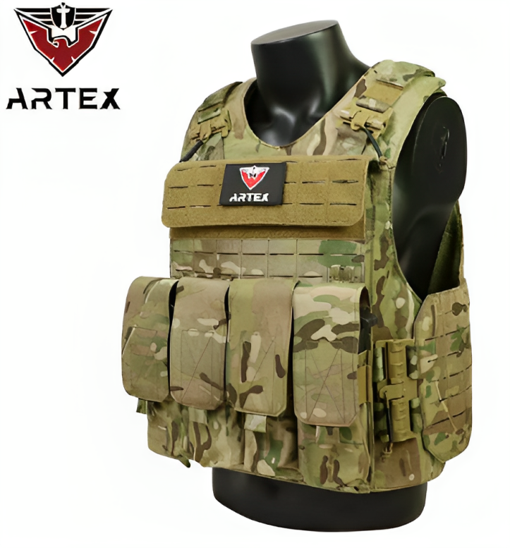 Highly Modular Tactical Vest | Outdoor Camping Plate | Shoulder Guard Multicam Vest | Oxford Fabric Plate Carrier Tactical Vest