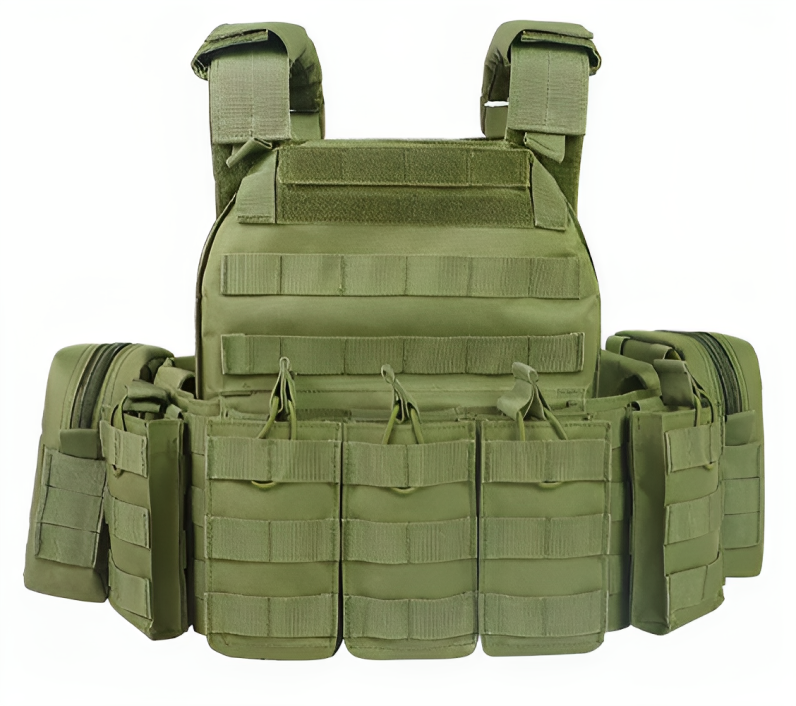 Chaleco Tactical Safety Molle with Pouches Plate Carrier Vest
