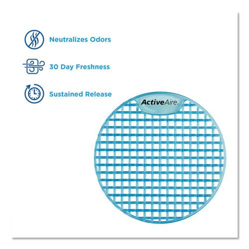 ActiveAire Deodorizer Urinal Screen, Coastal Breeze Scent, Blue, 12/Carton - USA Medical Supply