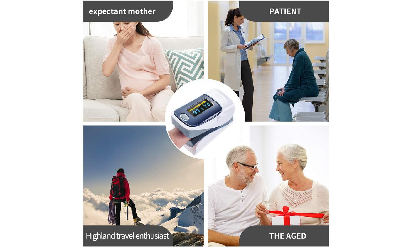 Fingertip Pulse Oximeter And Blood Oxygen Saturation Monitor With LED Display - USA Medical Supply