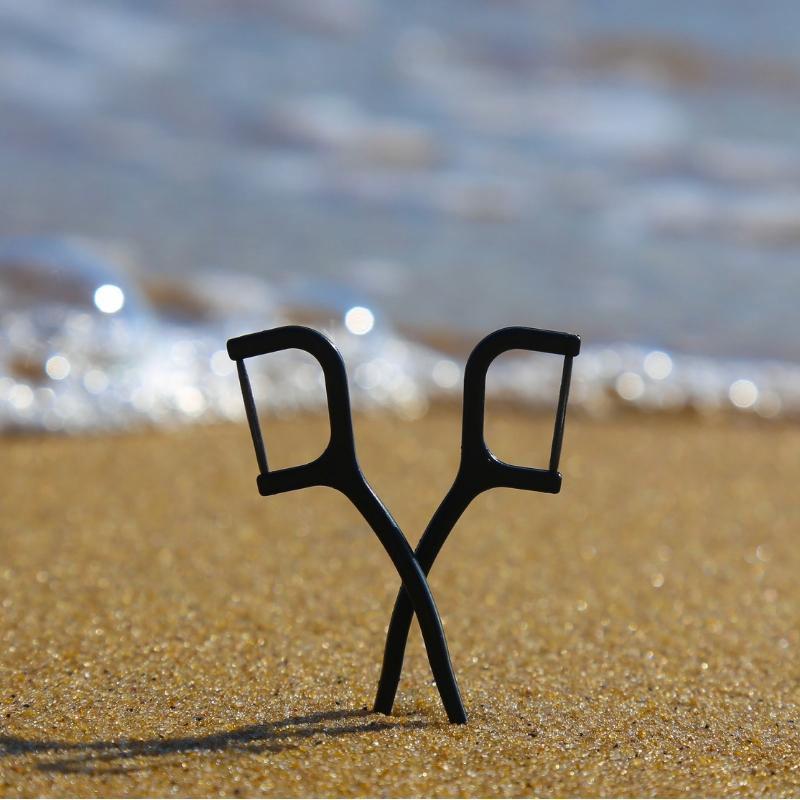 PearlBar Charcoal Infused Dental Flossers - USA Medical Supply