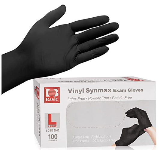 Disposable Medical Vinyl Exam Gloves Industrial Gloves 100PCS - USA Medical Supply