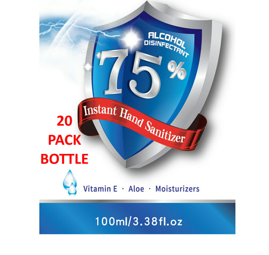 Hand Sanitizers Pack of 20 - 3.38oz. Each - USA Medical Supply