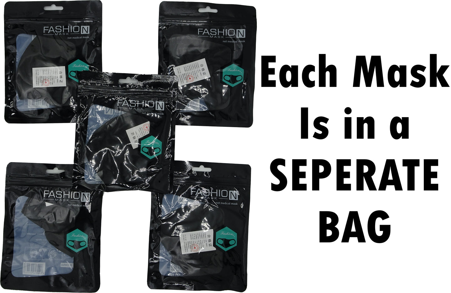 Face Mask Combo Pack - KN95 / Disposable / Antibacterial / Fashion - USA Medical Supply