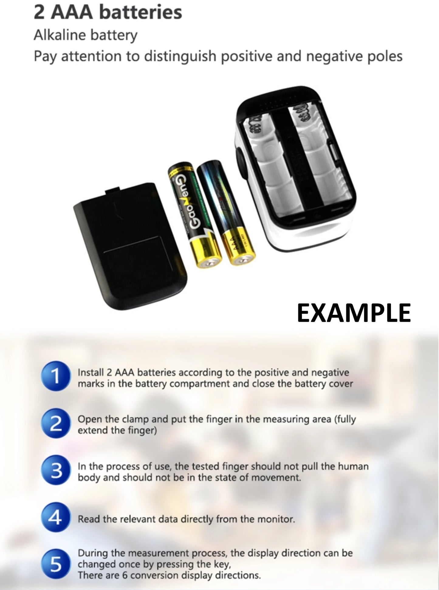 Pulse Fingertip Oximeter Blood Oxygen SpO2 Monitor - USA Medical Supply