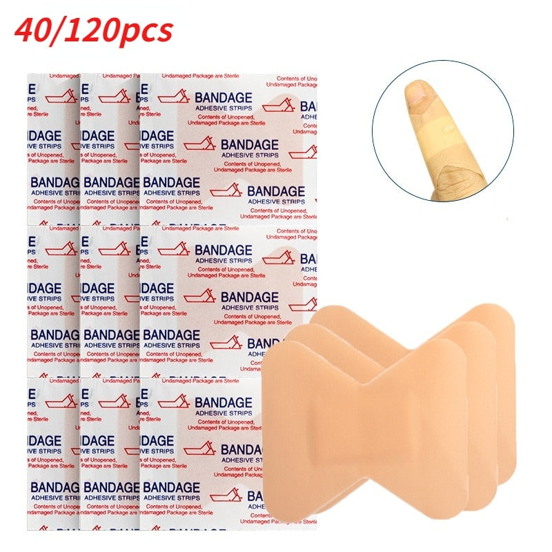 50/100Pcs PE/Non woven Band Aid Breathable Adhesive First Aids Medical