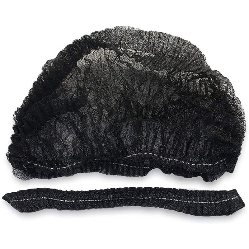 Disposable Bouffant Caps 100pcs Stretch Hair Net Head Covers For