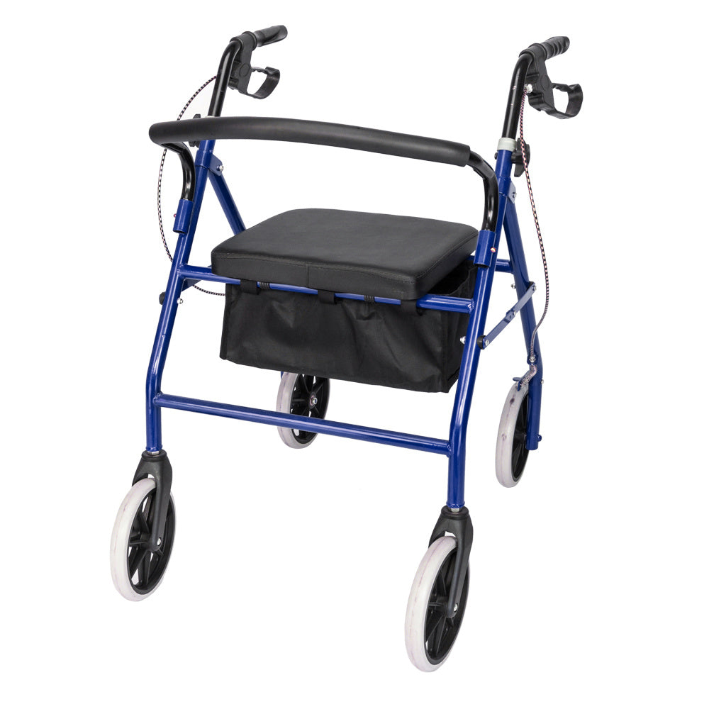 Four Wheel Walker Rollator with Fold Up Removable Back Support YF - USA Medical Supply
