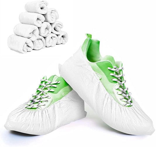 White Disposable Shoe Covers Pack of 100 Shoe Protectors Disposable.