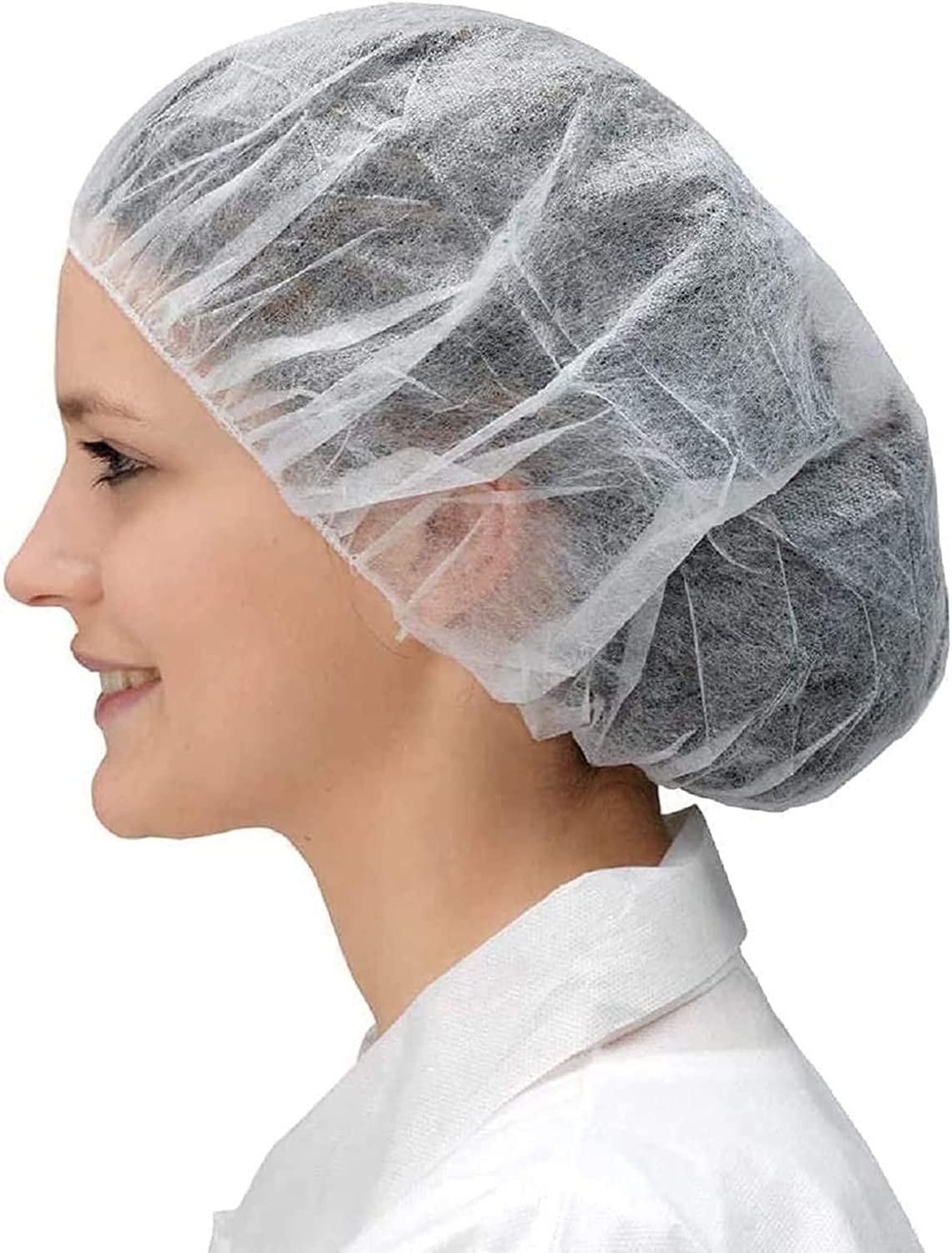 AMZ Medical Supply Disposable Hair Cap 21". Pack of 1000 White Mob