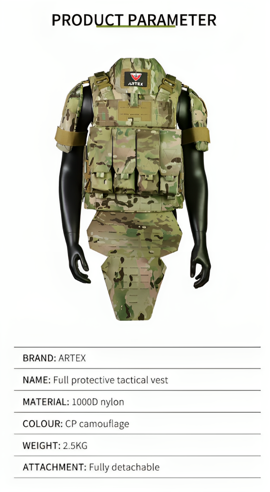 Military Protective Tactical Vest | Full Coverage Black 1000D Nylon Molle | Camo Plate Carrier | Combat Chalecos Tactical Vest