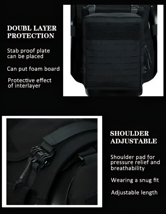 Multi Use Vests Fully Protected Tactical Vest | Laser Molle | Multi-purpose Vest Equip ...