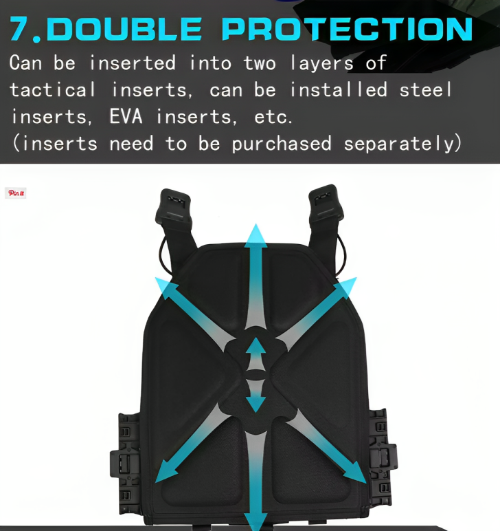 Quick Release Resistant Combat | Tactical Vest Plates Carrier | Military Bulletproof Tactical Vest