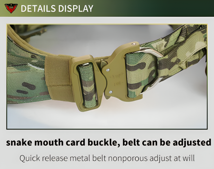1000d Nylon Adjustable Multi-Functional Military Utility Kit | Heavy Duty Safety Belt | Outdoor Training Nylon Bag | Tactical Military Belt