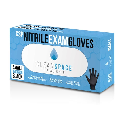 CSP Nitrile Gloves - 5.5 mil Black - USA Medical Supply