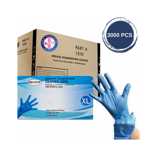 "Med-Glove" 30 Boxes TPE (Thermo Plastic Elastomer Gloves) - $55.99/Case (3000Pcs/Case)
