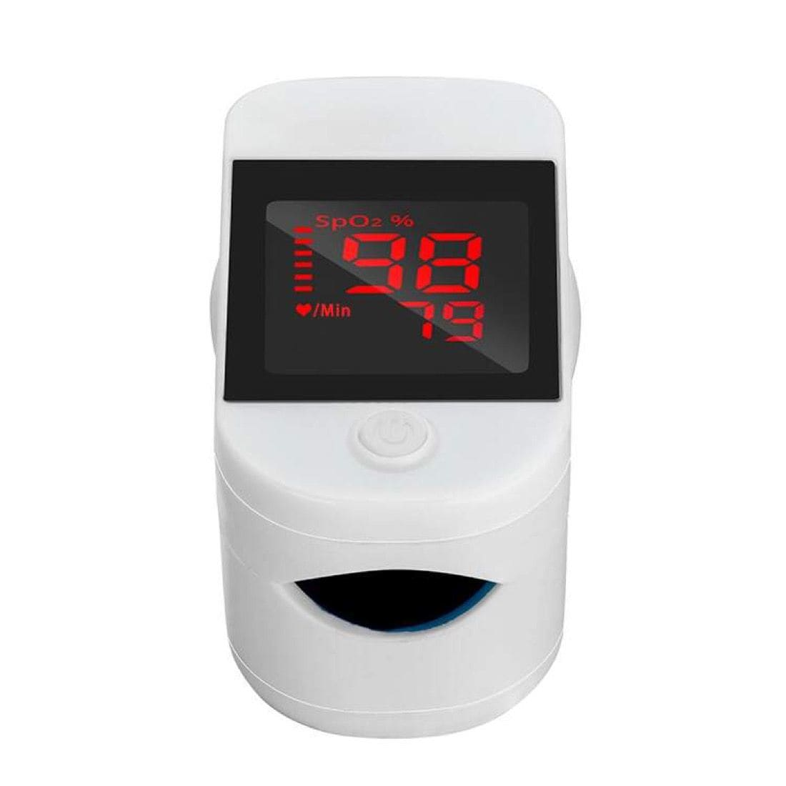 HYS O2 Fingertip SpO2 Pulse Oximeter Blood Oxygen Saturation Monitor - White - USA Medical Supply