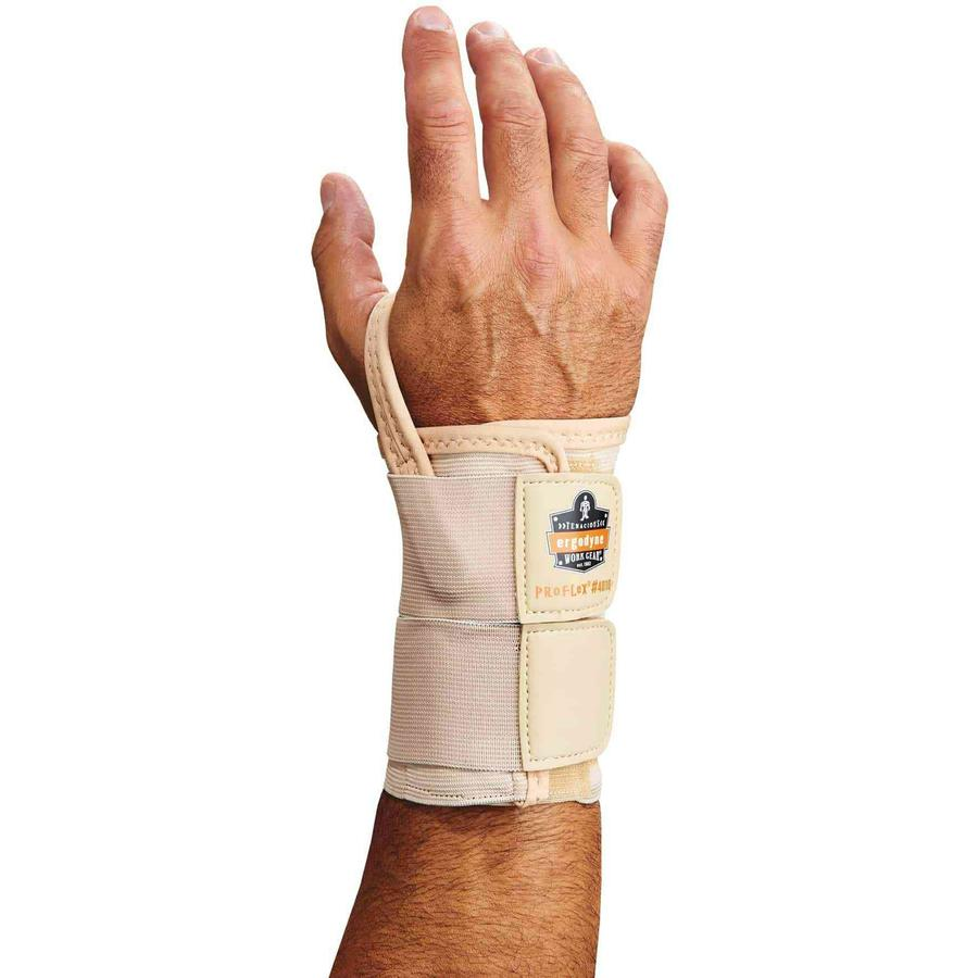 ProFlex 4010 Double Strap Wrist Support - Brown - Elastic - USA Medical Supply