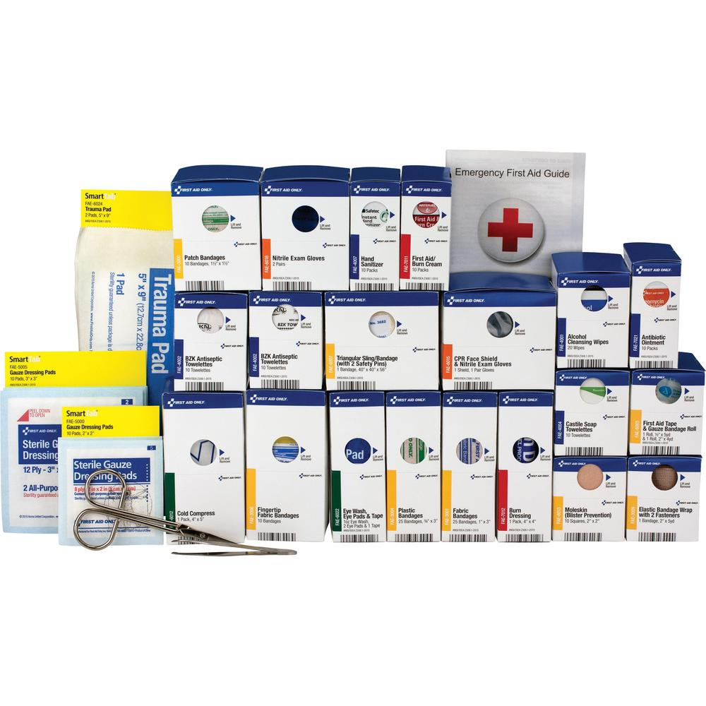 First Aid Only 50-Person SmartCompliance First Aid Cabinet Refill - 202 x Piece(s) - 1 / Box - USA Medical Supply