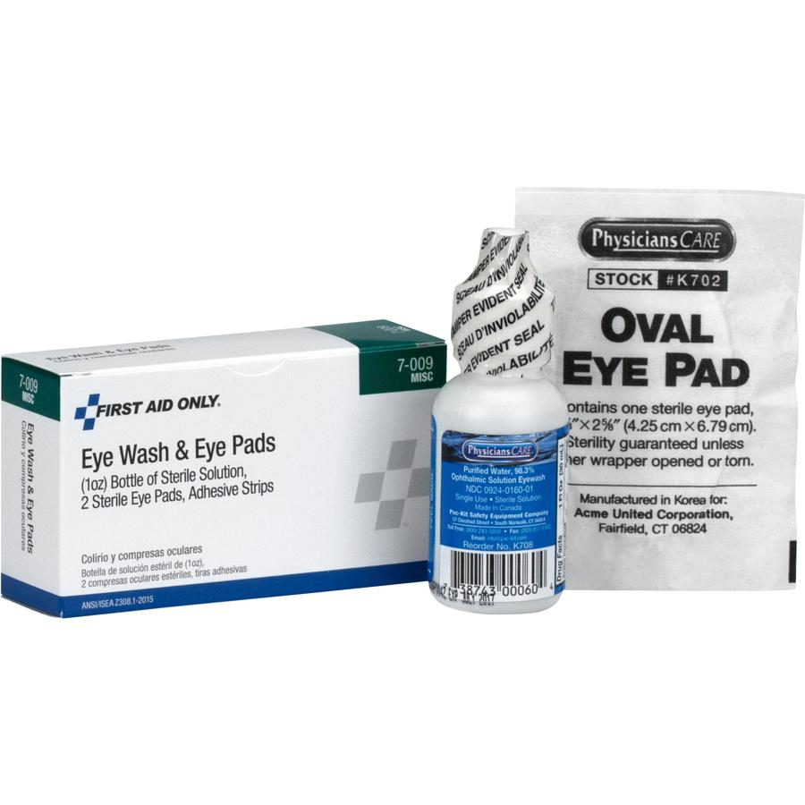 First Aid Only Eye Wash 5-piece Set - 1 Each - USA Medical Supply