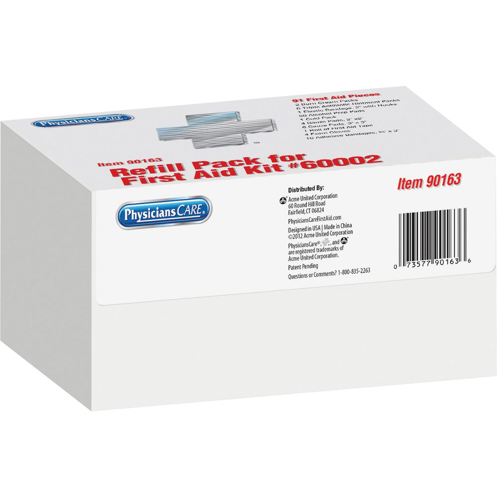 First Aid Only 127-Piece First Aid Refill Kit - 127 x Piece(s) For 25 x Individual(s) - 1 Each - White - USA Medical Supply