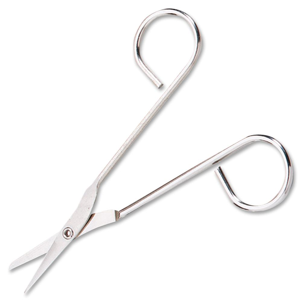 First Aid Only 4-1/2" Compact Scissors - 4.5" Overall Length - Silver - 1 Each - USA Medical Supply
