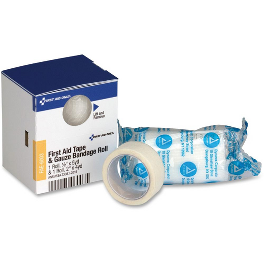 First Aid Only First Aid Tape/Gauze Bandage Roll - 2" x 12 ft - 1Each - 36 - Blue - USA Medical Supply