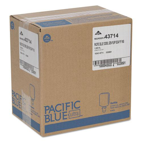 Pacific Blue Ultra Foam Soap Manual Refill, Fragrance-Free, 1,200 mL, 4/Carton - USA Medical Supply