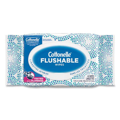 Fresh Care Flushable Cleansing Cloths, White, 3.73 x 5.5, 84/Pack, 8 Pk/Ctn - USA Medical Supply