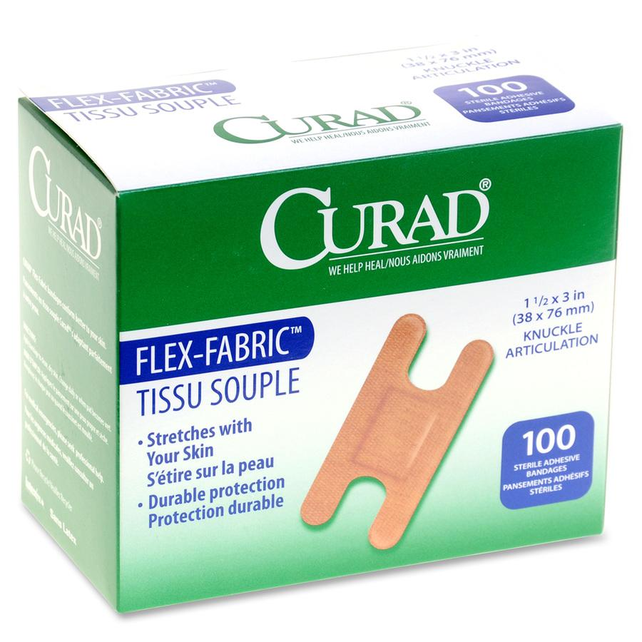 Medline Woven Adhesive Bandages - 1.50" x 3" - 100/Box - Tan - USA Medical Supply