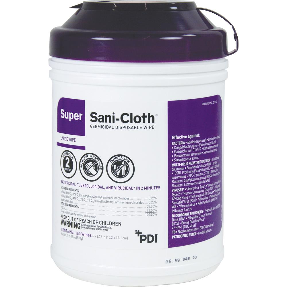 PDI Nice Pak Super Sani-Cloth Germicidal Wipes - USA Medical Supply