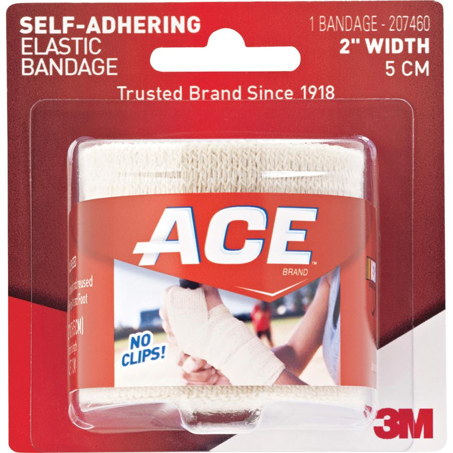 Ace Self-adhering Square Elastic Bandage - 2" - 1Each - Tan - USA Medical Supply