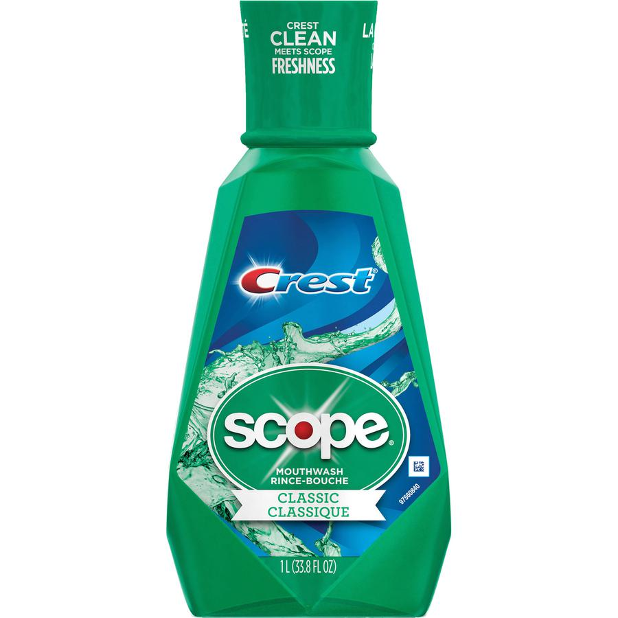 P&G Scope Classic Mouthwash - For Bad Breath - Mint - 1.06 quart - 1 Each - USA Medical Supply