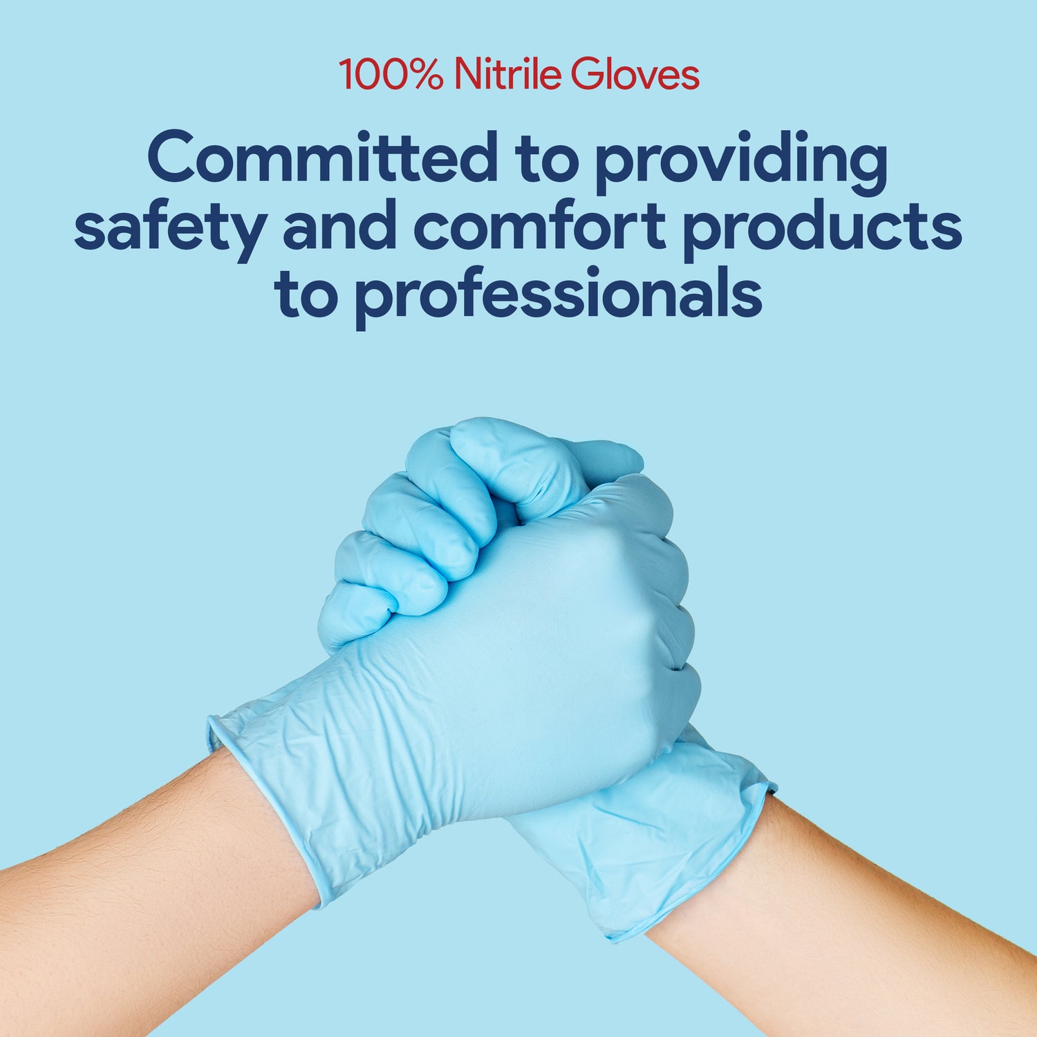 "A+ Plus" Nitrile Gloves -1 Box - 100 PCS (19.99$/Box of 100pcs-100% Pure Nitrile Patient Examination Gloves/ FDA 510(K), 4Mil Non-Blend) - USA Medical Supply