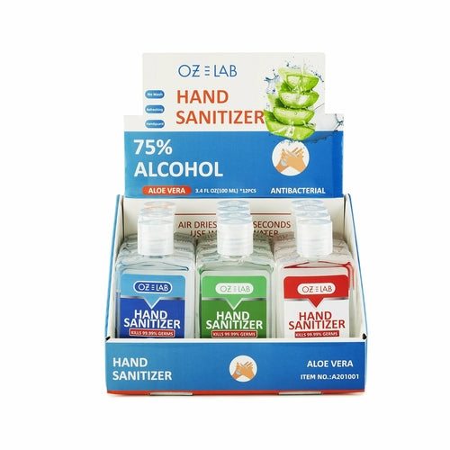 Clear Hand Sanitizer Gel 100mL Set - OZ Lab - USA Medical Supply