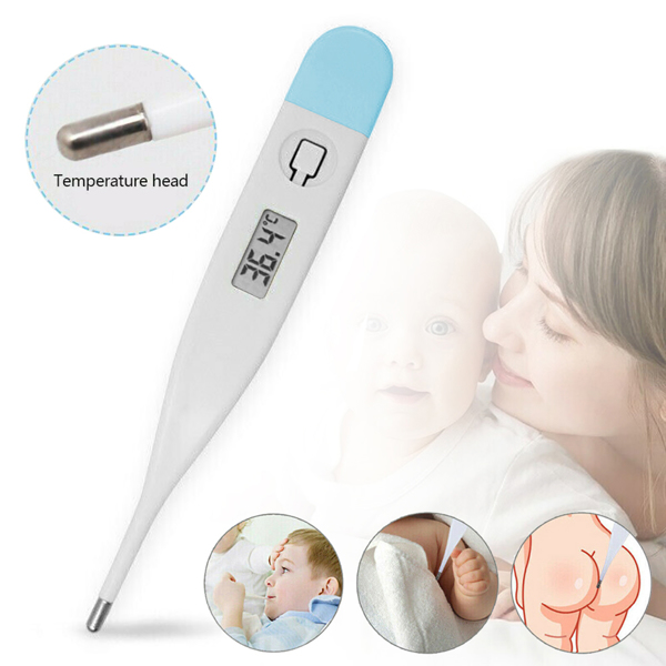 Genial - Digital LCD Oral Thermometer Baby And Adult Soft Tip (°F