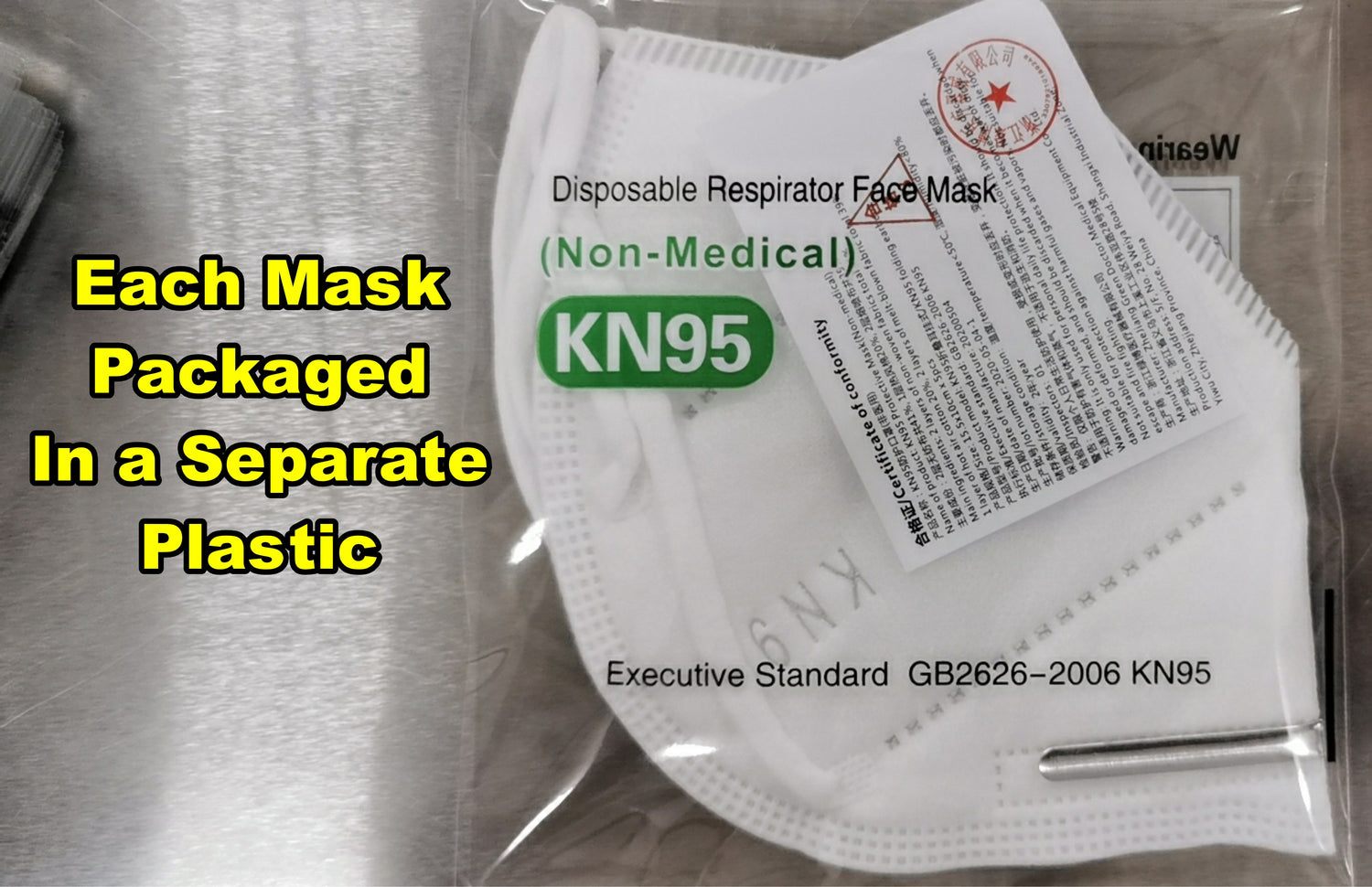 5 Layer KN-95 Protective Face Mask 20 PCS - USA Medical Supply