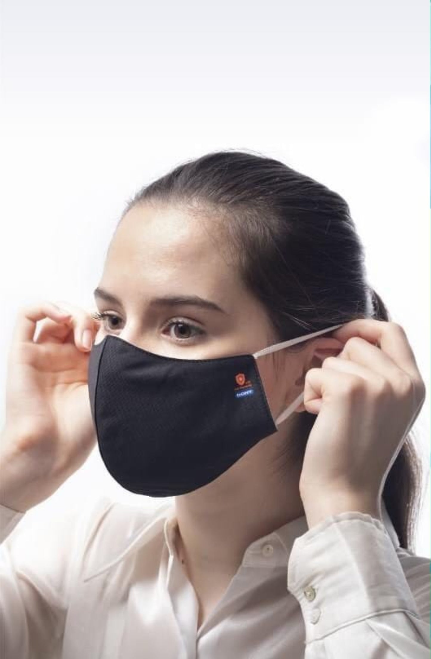 Antibacterial 3 Layer Cloth Mask Sealed In Sterilized Bag - USA Medical Supply