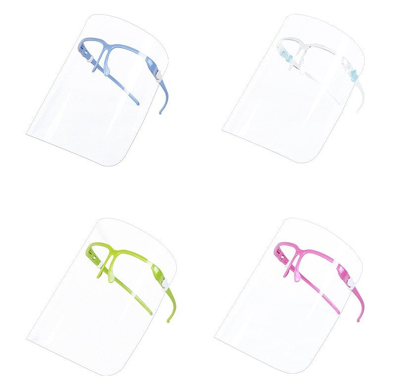 Face Shield Guard Mask Safety Protection With Glasses -10 Pack - USA Medical Supply