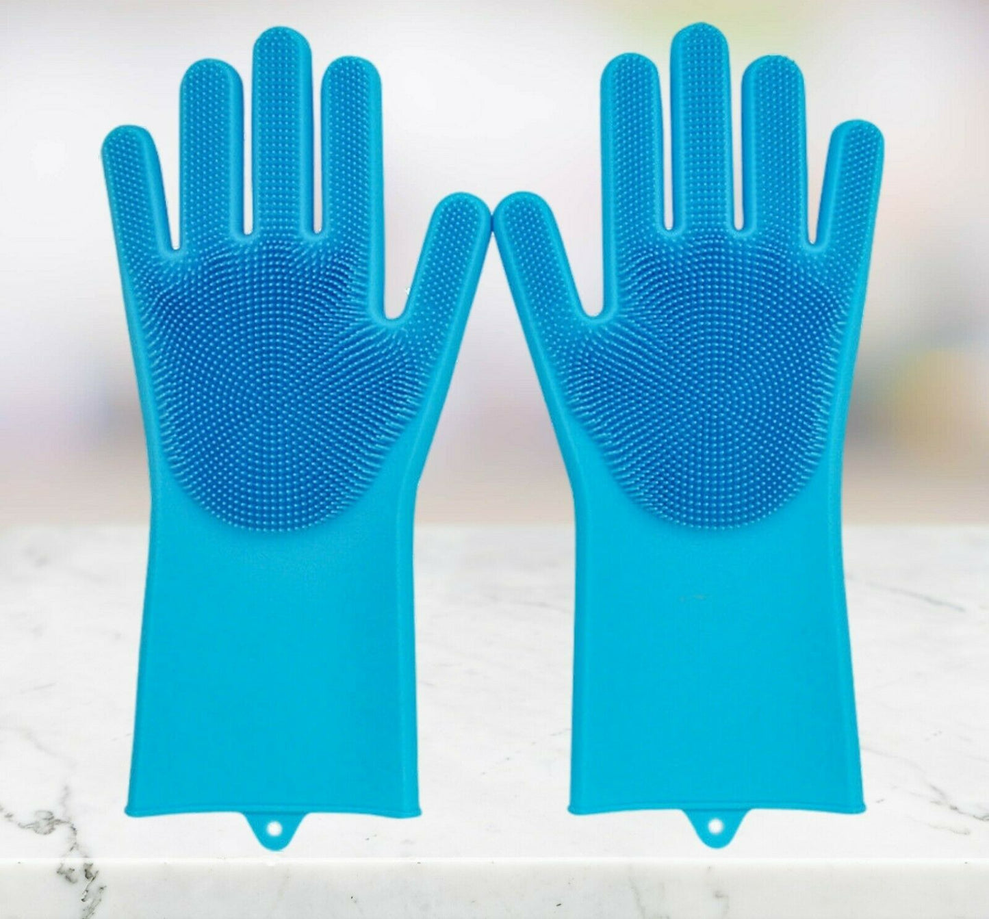 Pet Grooming Silicone Rubber Scrubber Cleaning Blue Color 2 in 1 - USA Medical Supply